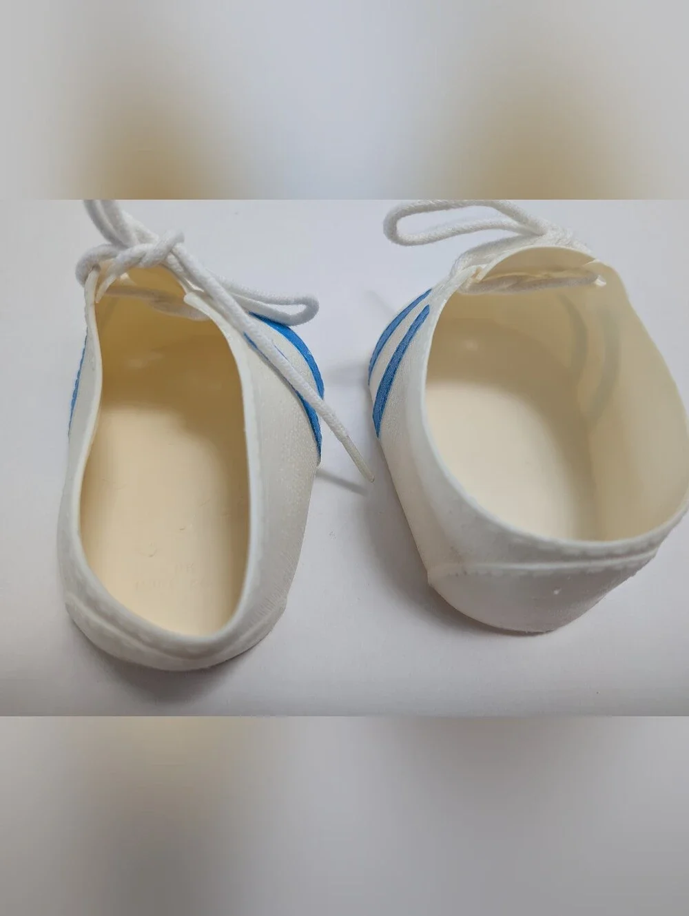 Vintage Cabbage Patch Kids Doll Blue Stripe Tennis Shoes OK CPK